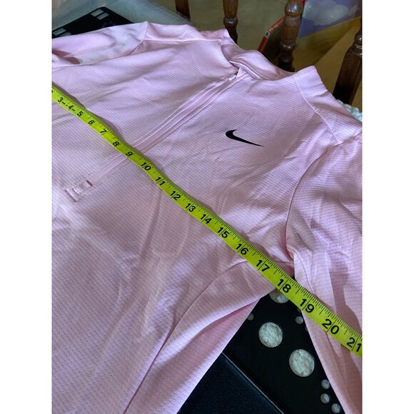 Nike Dri-FIT Pink Quarter-Zip Women’s Long Sleeve Training Top Size S - Picture 5 of 7